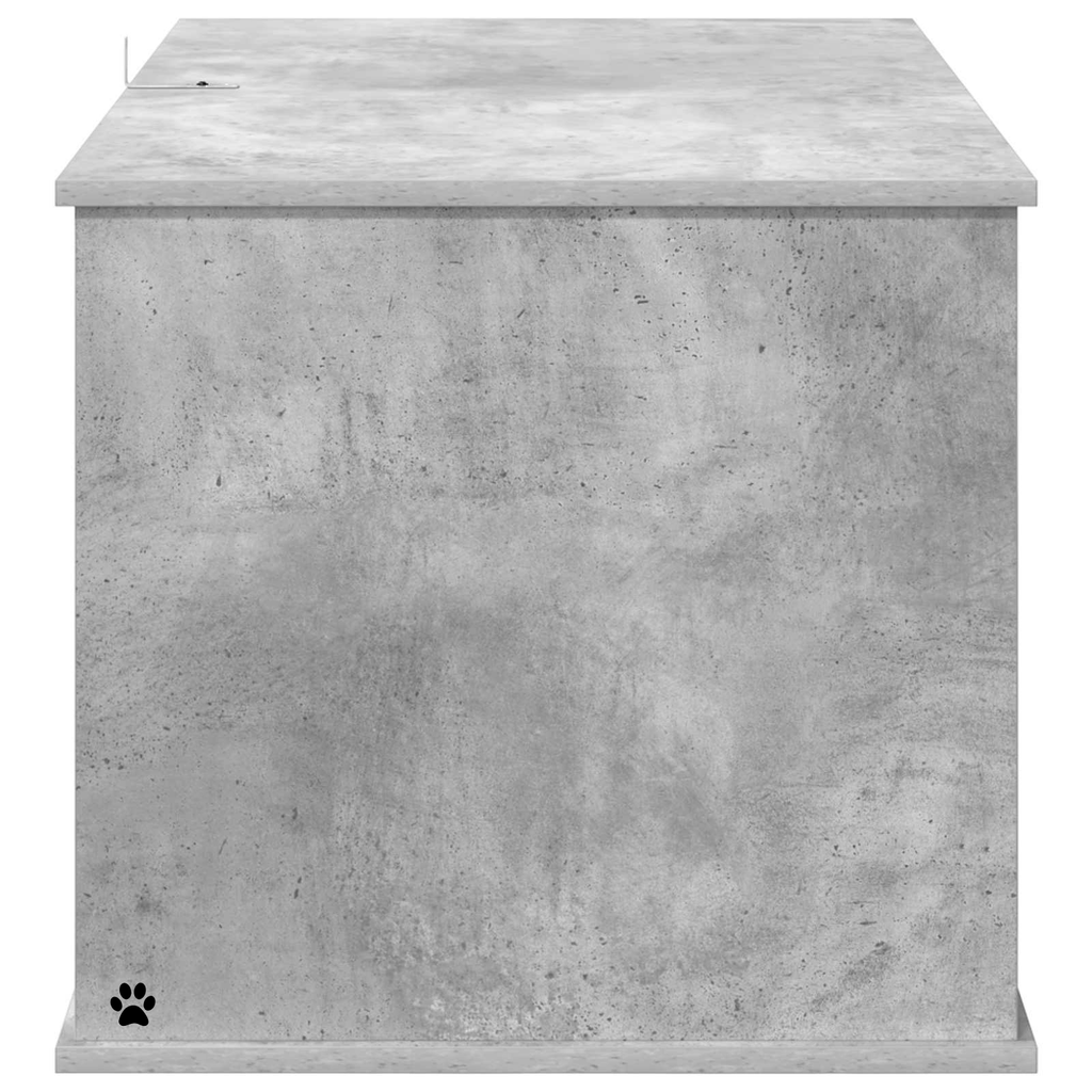 Meuble cache litière gris béton — Moderne