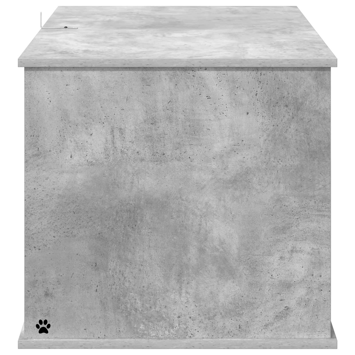 Meuble cache litière gris béton — Moderne